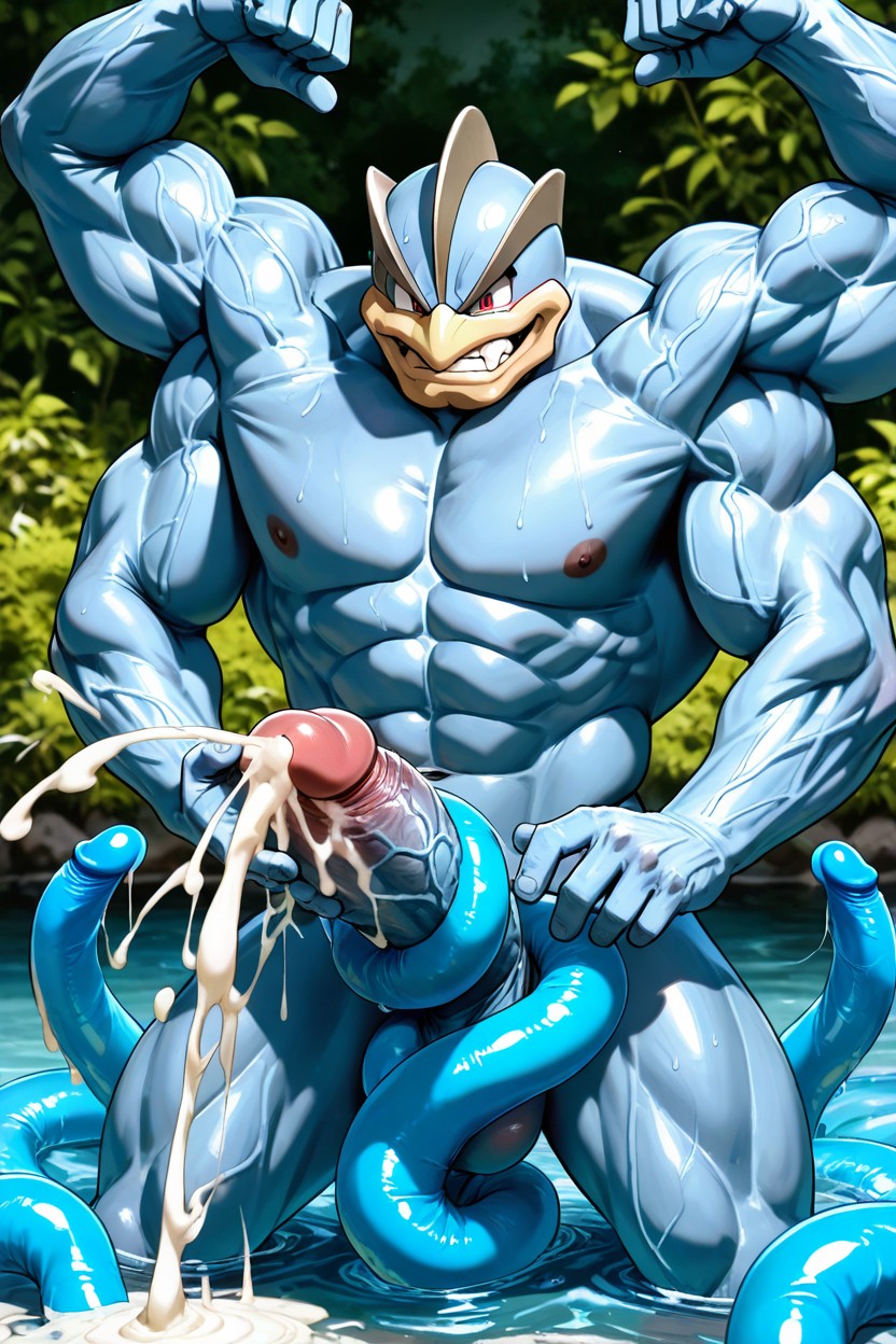 Completely Nude, 25+, Fix Anatomy AI Gay Porn