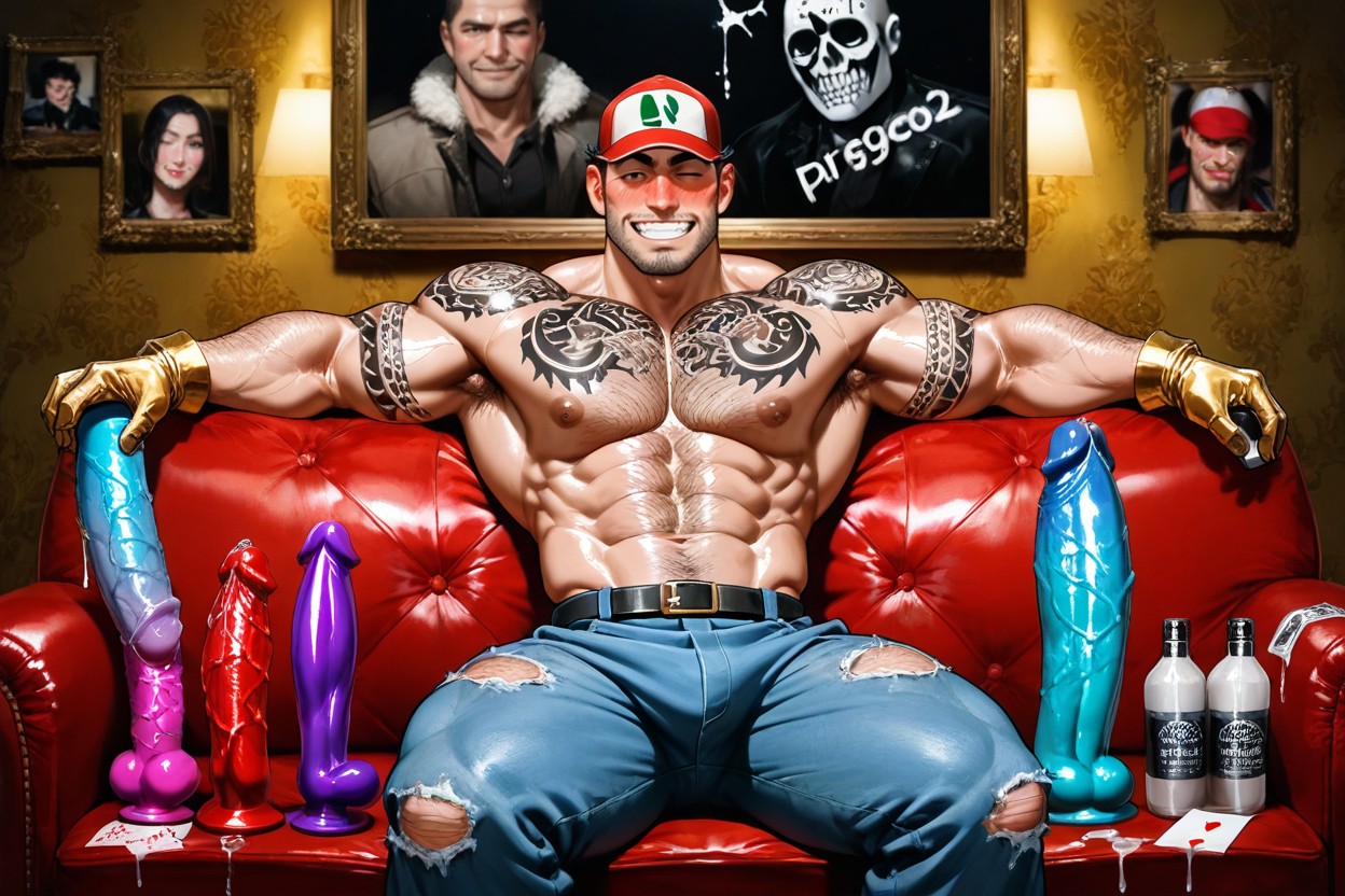 Oiled Bodies, Fun, Cocaine Foreskin AI Gay Porn