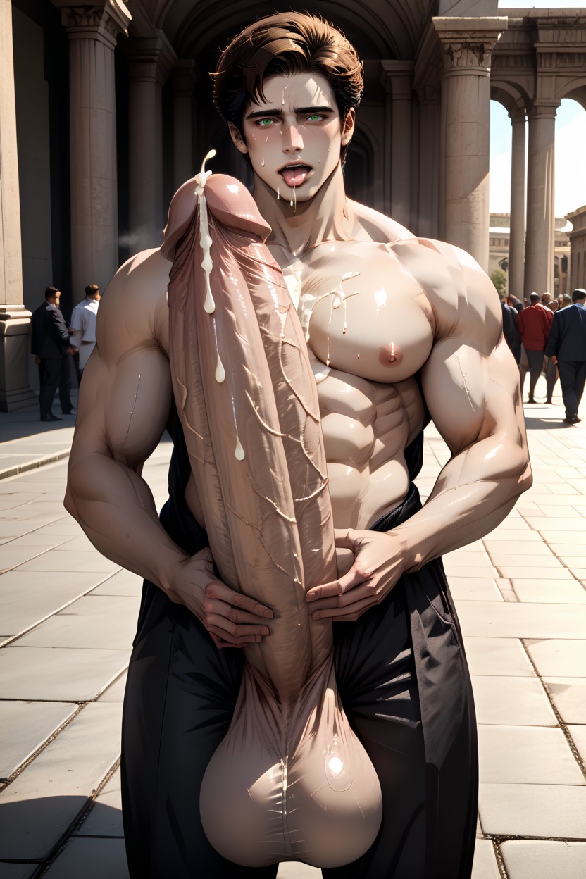 Impossibly Long Hyper Penis, Growing Cock, Ancient Greece AI Gay Porn