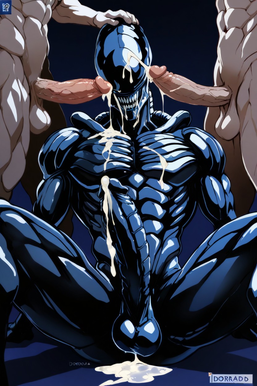 Cum On Chest, Bara Style, Excessive Cum Porno gay IA