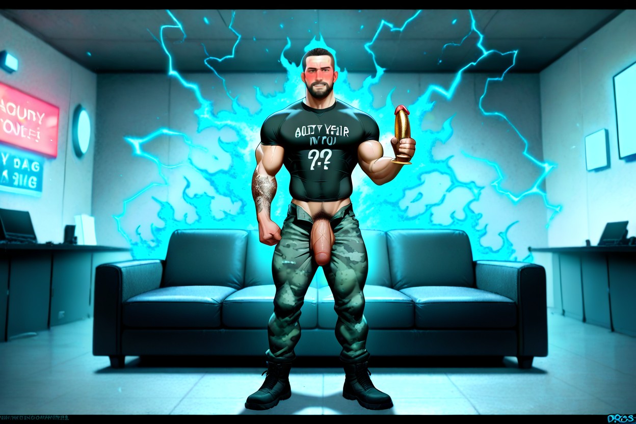 Electricity Powers, Fire Powers, Camo AI Gay Porn