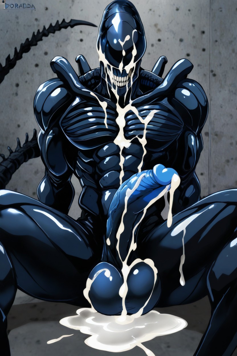 Massive Ass, Xenomorph, Bara Style AI Gay Porn