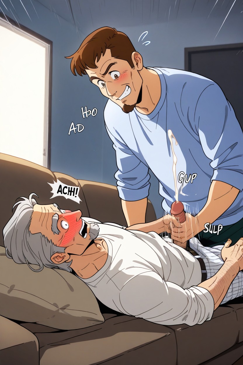 Strong Lines, Fully Clothed, Blue Hour AI Gay Porn