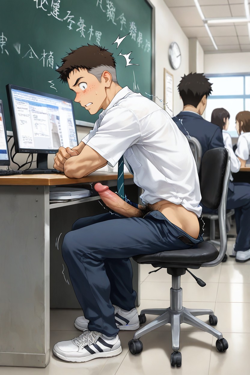 Veiny Balls, 18+, Surprised Expression AI Gay Porn