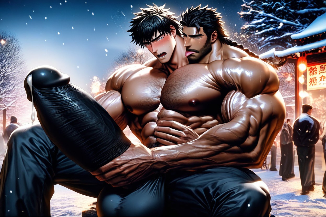 Face Pressed Against Dick Or Balls Or Bulge, Tight, Il Neige Porno IA Gay