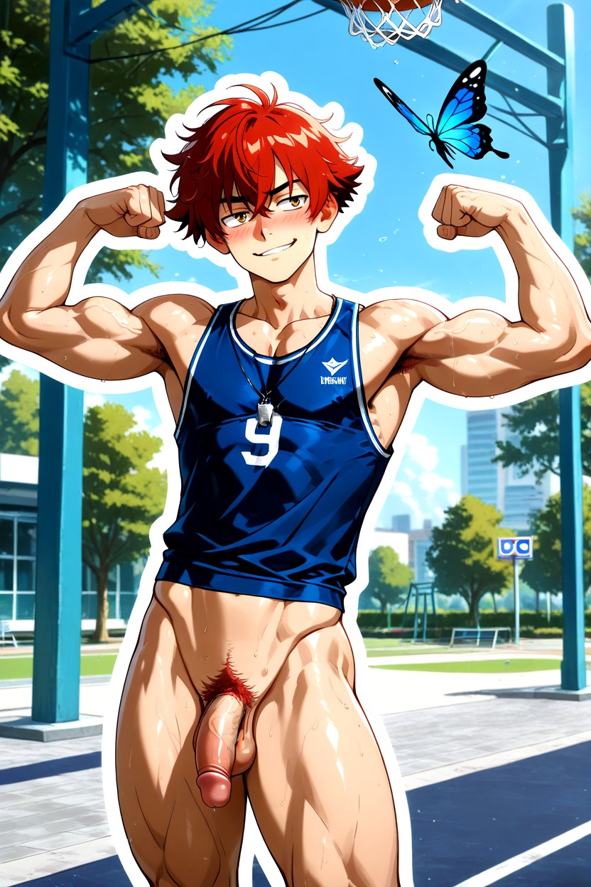 Otoko No Ko, Red Hair, Light Skin AI Gay Porn