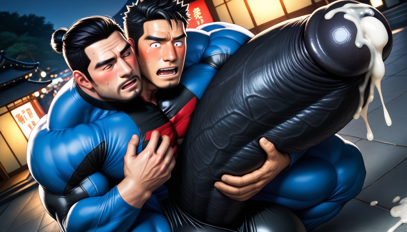 Helping Hand, Suado, Big Balls Pornografia gay com IA