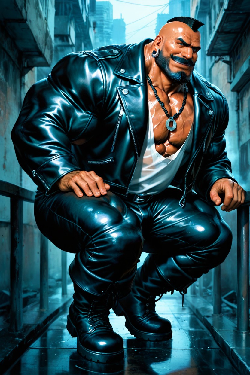 Hyper Muscles, Hyper Arms Bigger Than Legs, High Definition AI Gay Porn