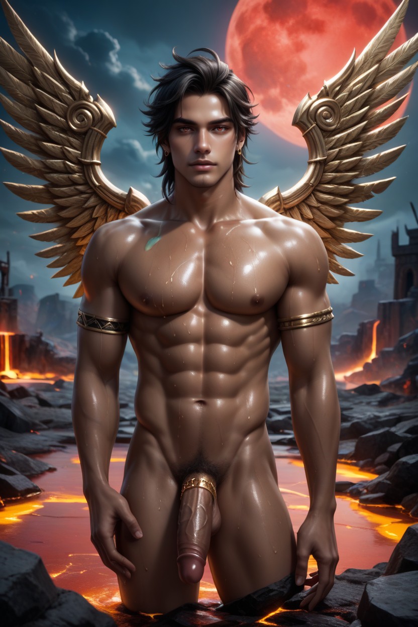 Jewel Metallic Wings, Hands On Ass, 25+ AI Gay Porn