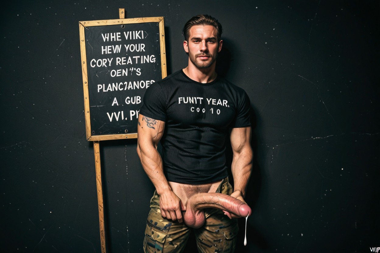 Hyper Penis, Hyper Balls, Soldier AI Gay Porn