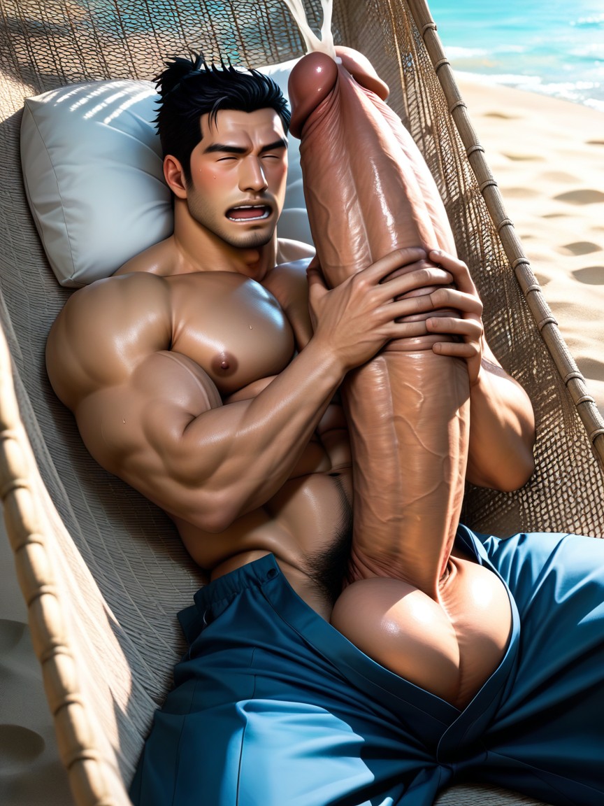 Clear Lines, Chocado, Blush Para Todo O Rosto Pornografia gay com IA