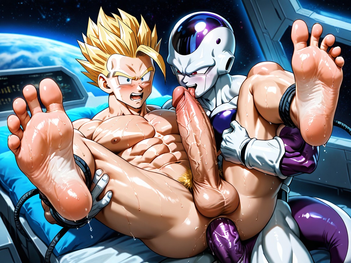 Defined V-line, Frieza Top, Gohan Facing Frieza While Fucking Porno gay IA