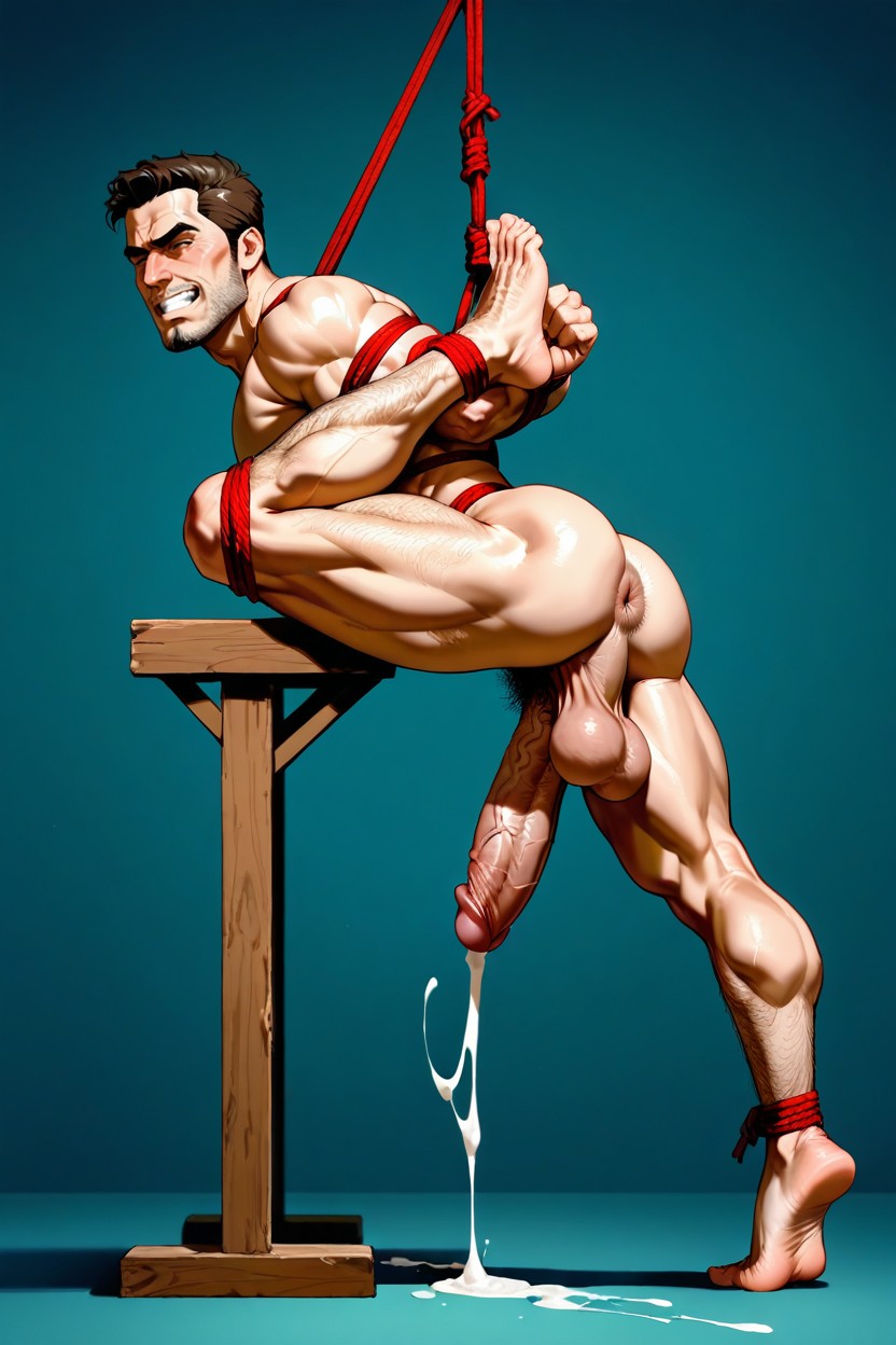 Bondage, Firm Ass, Huge Balls AI Gay Porn