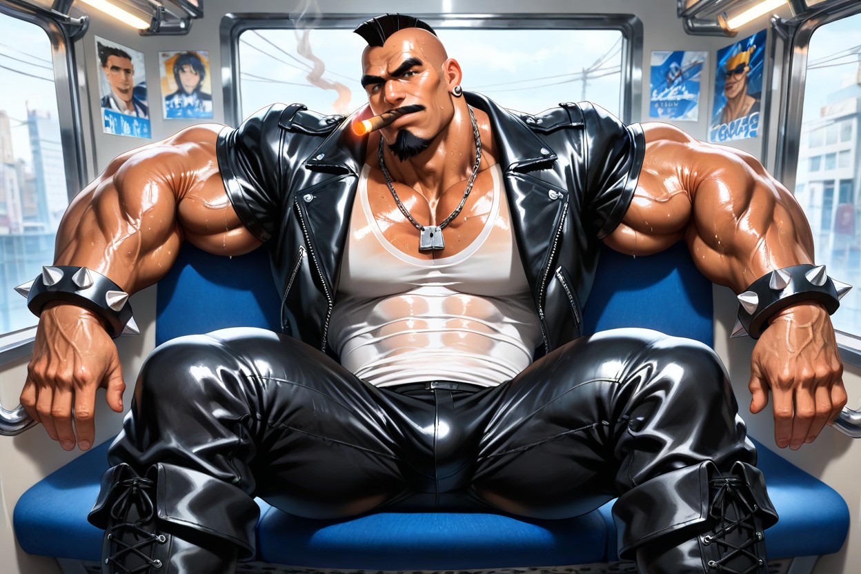 Realistic Face, Gloomy Atmosphere, Manly AI Gay Porn