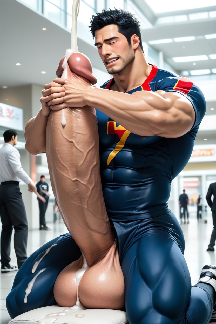 Sweaty, Horny, Superhero AI Gay Porn