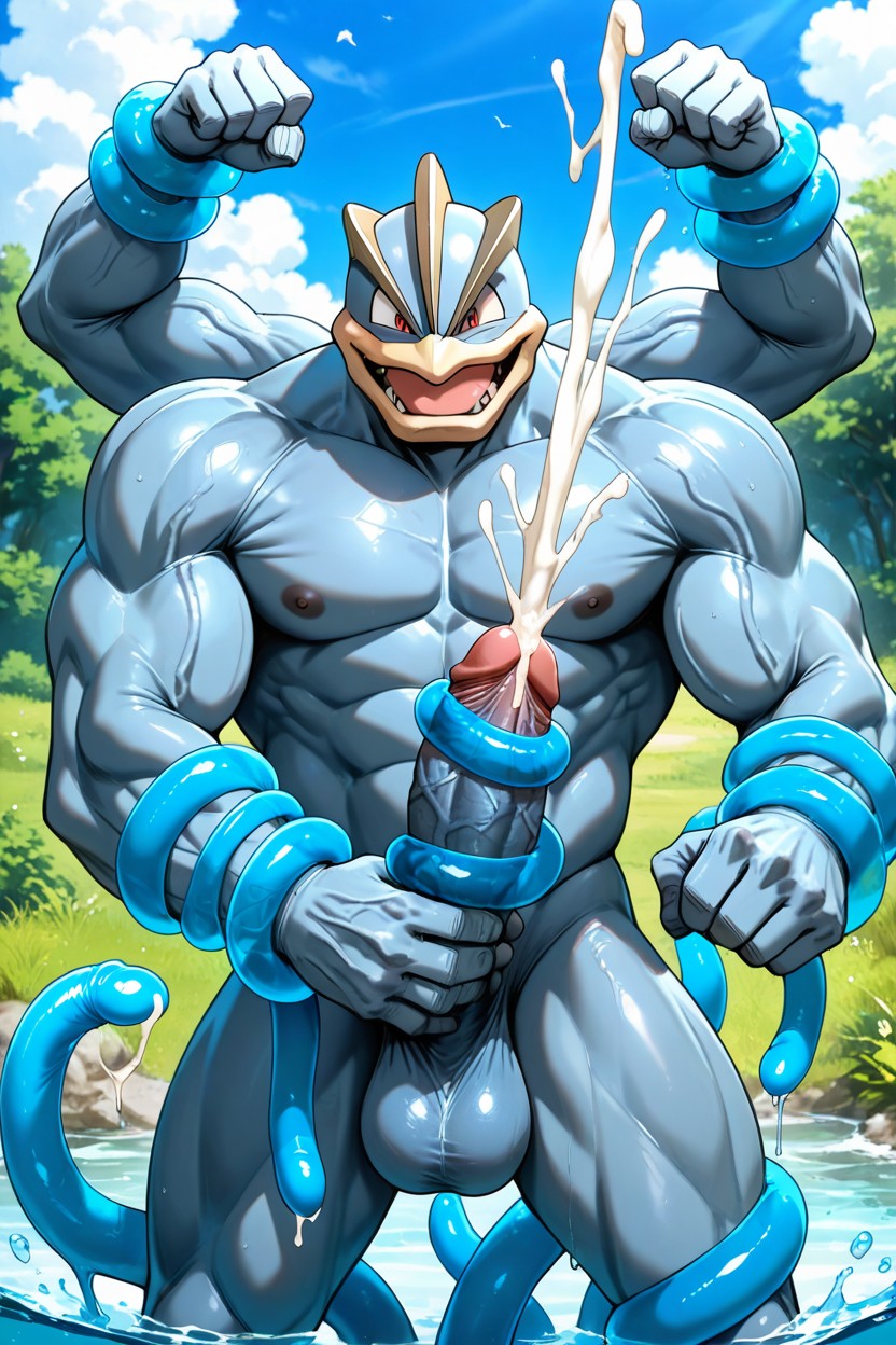 Penis Bigger Than Body, Gigantic, Fix Resolution AI Gay Porn