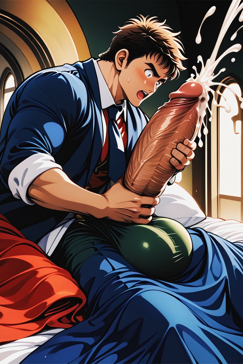 Licking Cock, Hq, Gigantic Cock AI Gay Porn