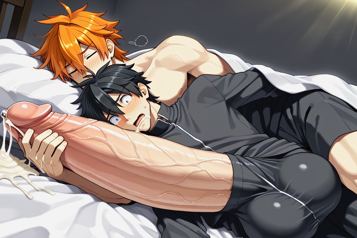 Blanket, Sheets, Thong AI Gay Porn