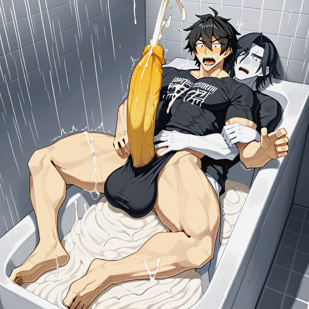 Hugging Cock, Extremely Revealing Clothing, Harem AI Gay Porn