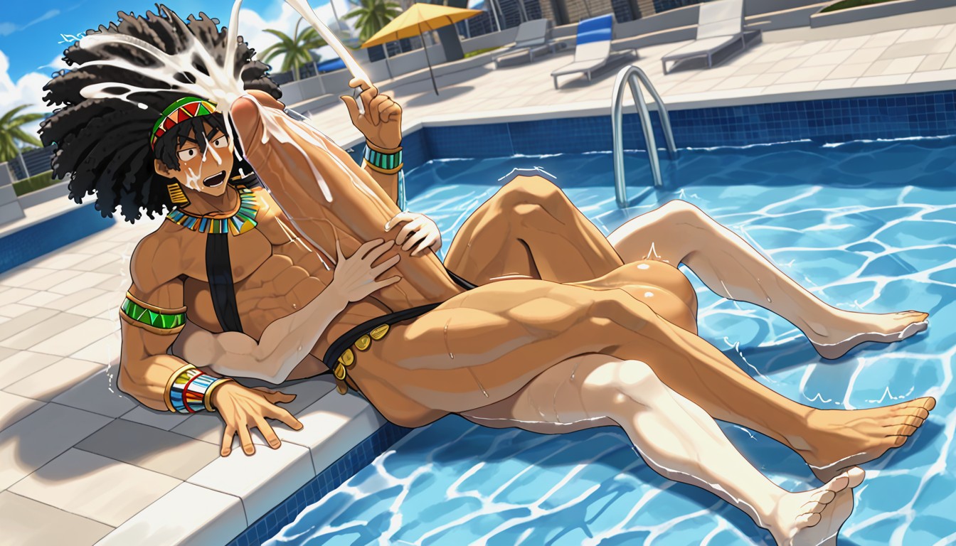 Summer, Clear Lines, Crowded Pornografia gay com IA
