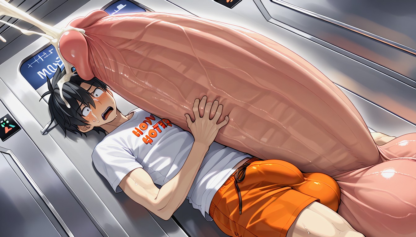 Face Pressed Against Dick Or Balls Or Bulge, Orgasm Face, Penis Base Is Realistically Attached To Crotch AI Gay Porn