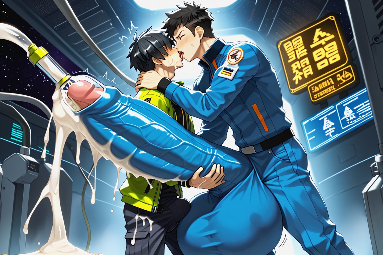 Gay, No Extra Limbs Or Digits, Precum On Tip AI同性戀黃片