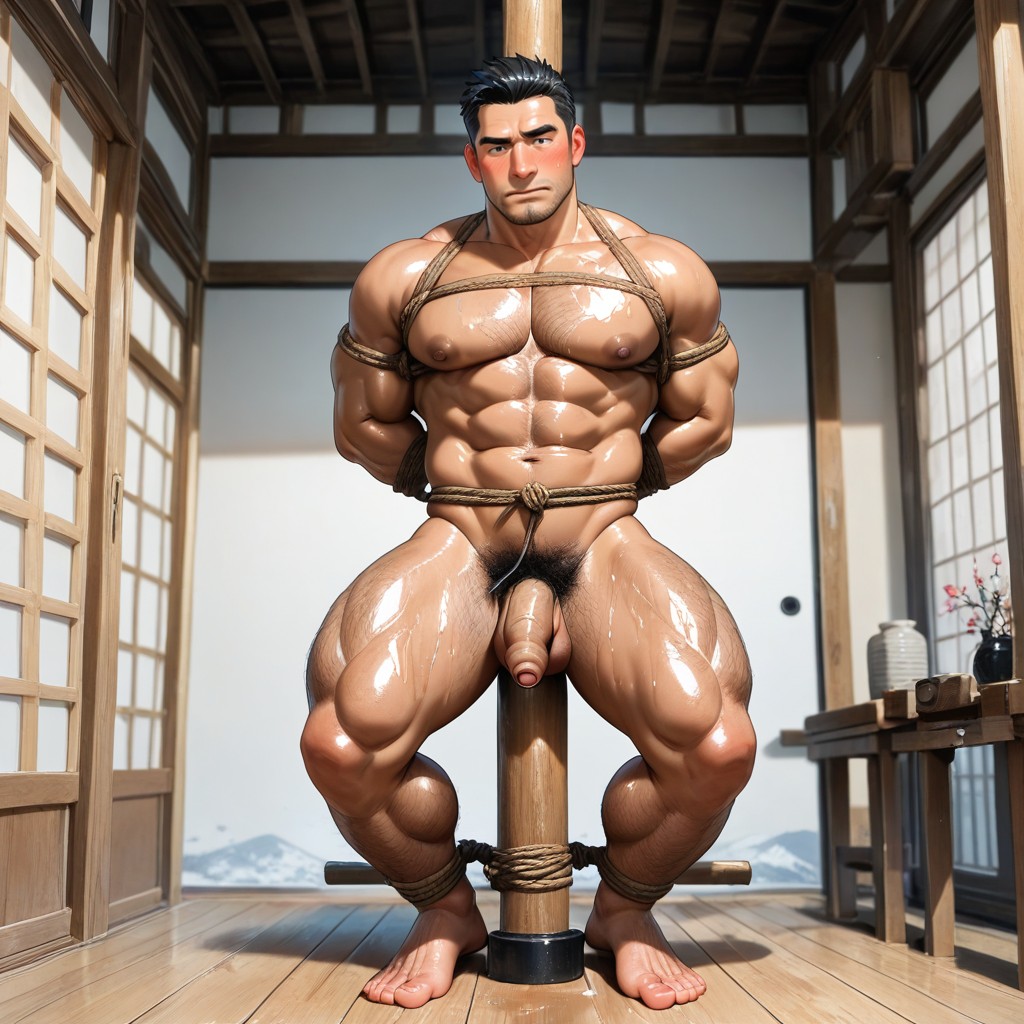 Manly, Shibari, Nude AI Gay Porn
