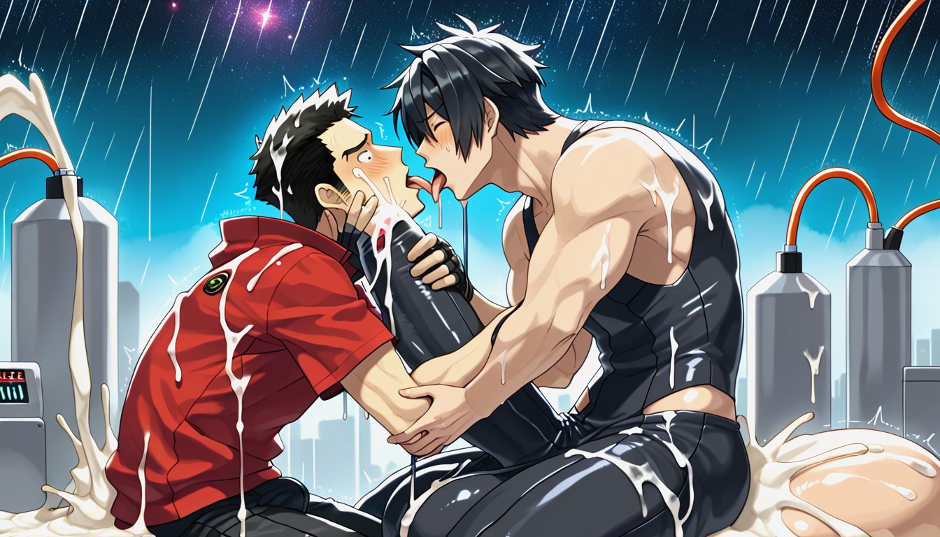 Japanese, Oversized Hyper Gigantic Fully Erect Uncut Penis, Men Watching Porno gay IA