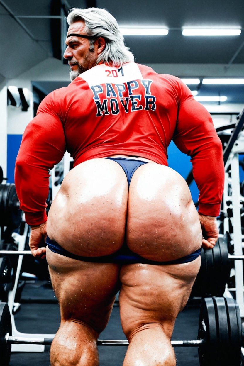 Full Body, Bimbo Ass, Manly Face AI Gay Porn