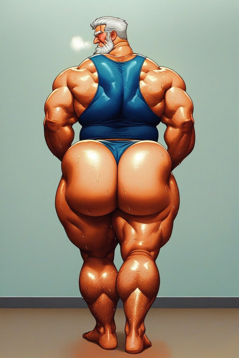 Drooling, 30+, Big Ass AI Gay Porn
