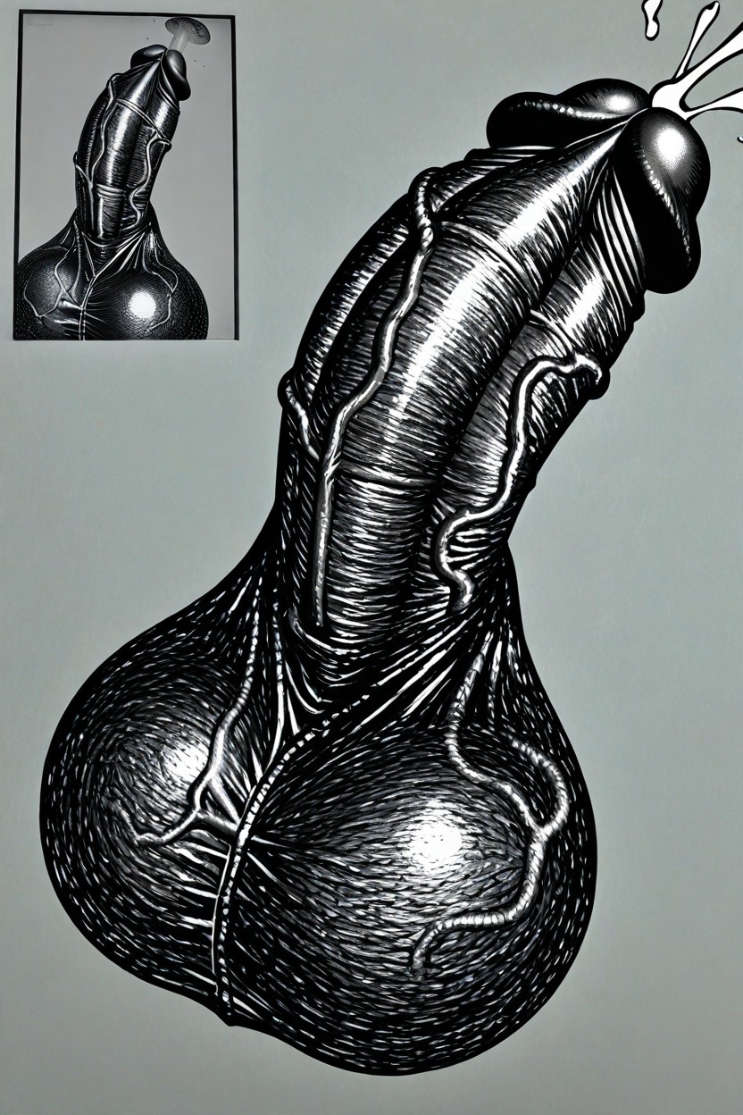 Gigantic Glans, Exaggerated Urethra, Huge Glans AI同性恋黄片
