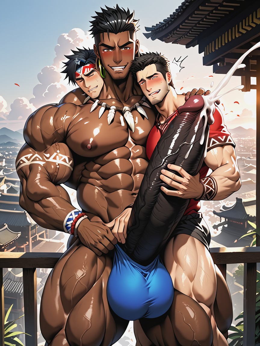 Precum On Tip, Out In Public, Black Hair AI同性戀黃片