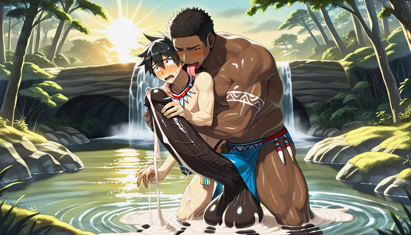 Clearly Seperate Distinct Bodies, Helping Hand, Big Balls AI Gay Porn
