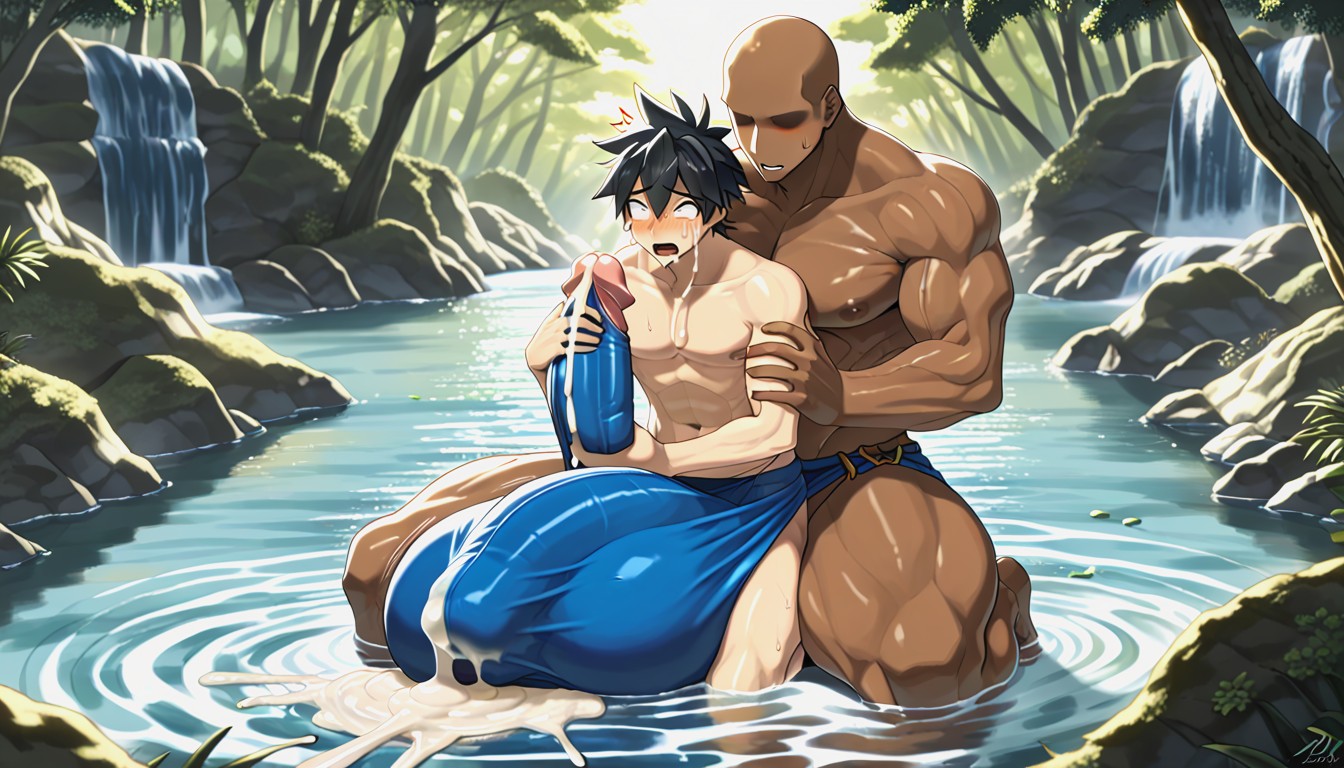 Cumshot, Extremely Revealing Clothing, River AI Gay Porn