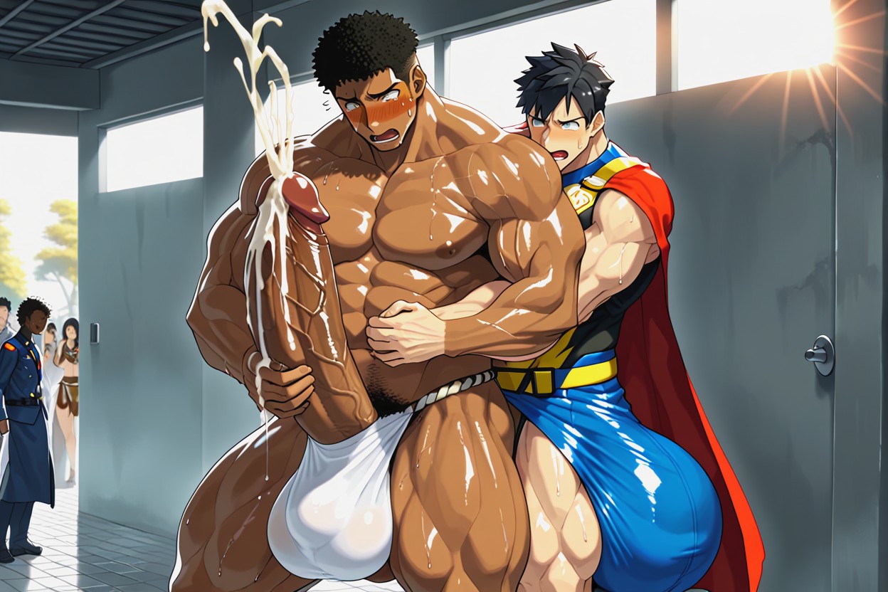 African Tribal Villlage, Superhero, Extreme Pleasure AI Gay Porn