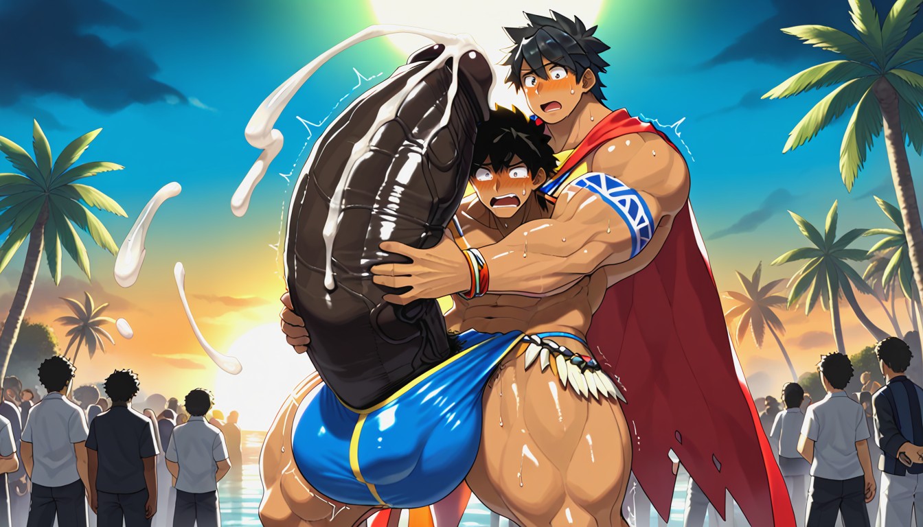 Hq, Licking Cock, Penis Base Is Realistically Attached To Crotch ゲイAIポルノ