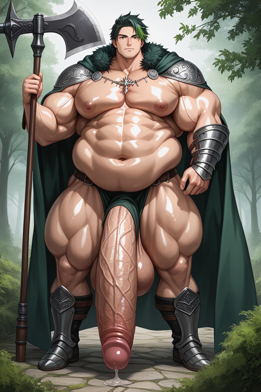Thick Thighs, Hyper Length Penis Shaft, 盔甲 AI同性戀黃片