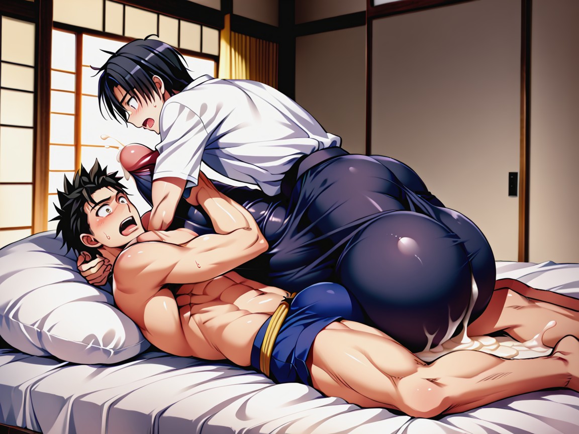 Orgasm Face, Black Hair, In Bed Porno gay IA