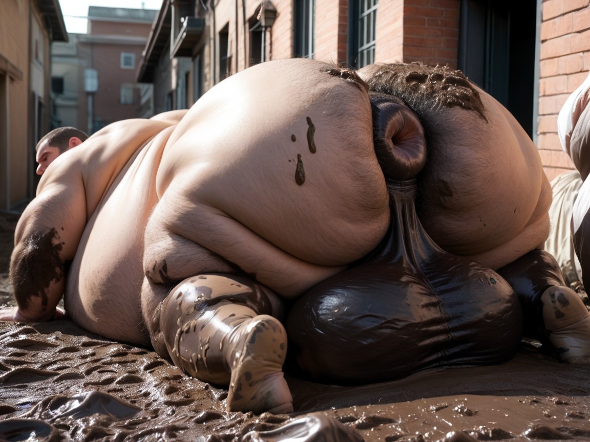Puffy Anus, Dirt And Mud Coming Out Of Anus, Hyper Puffy Gape KI Schwulenporno