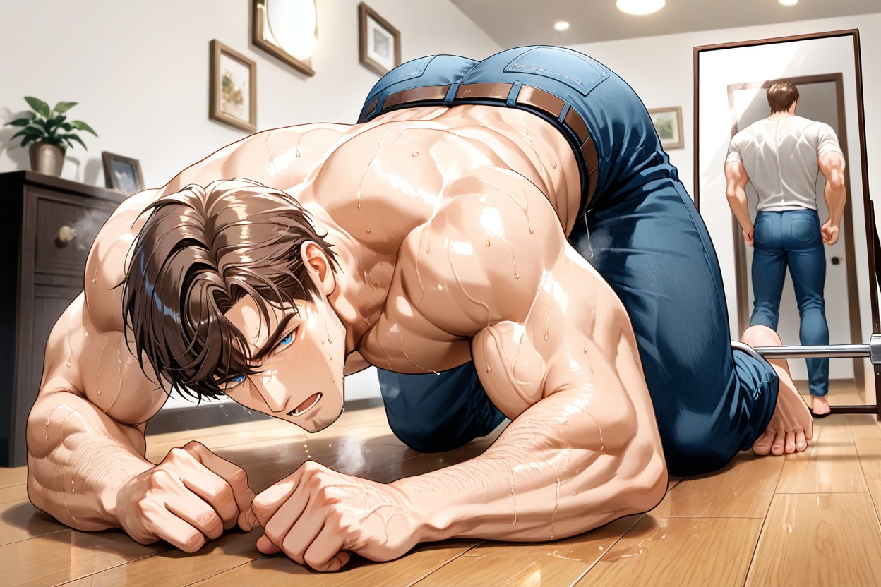 Both Legs Fully Extended Laterally, Naked, Stress Position AI同性戀黃片