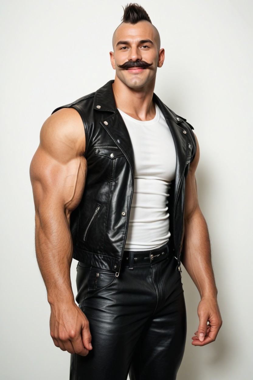 Hyper Muscles, Prominent Chin, Incredibly Wide Shoulders Porno IA Gay