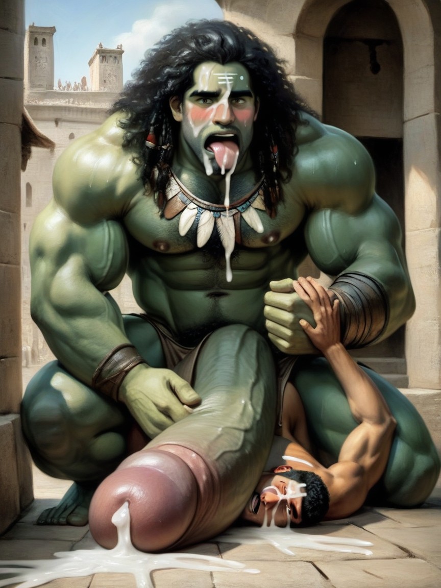 Big Balls, Loincloth, Extremely Revealing Clothing Porno IA Gay