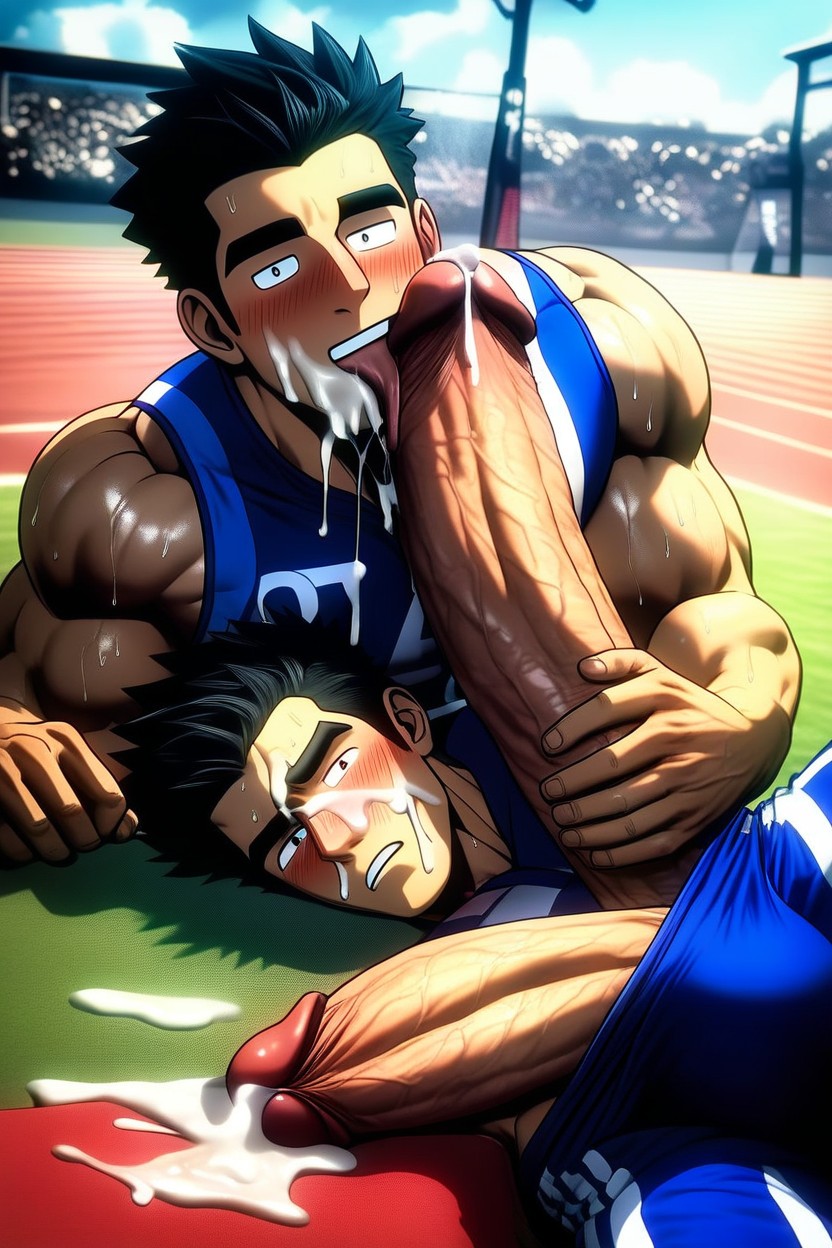 Gym Or Field, Hq, Laughing AI Gay Porn