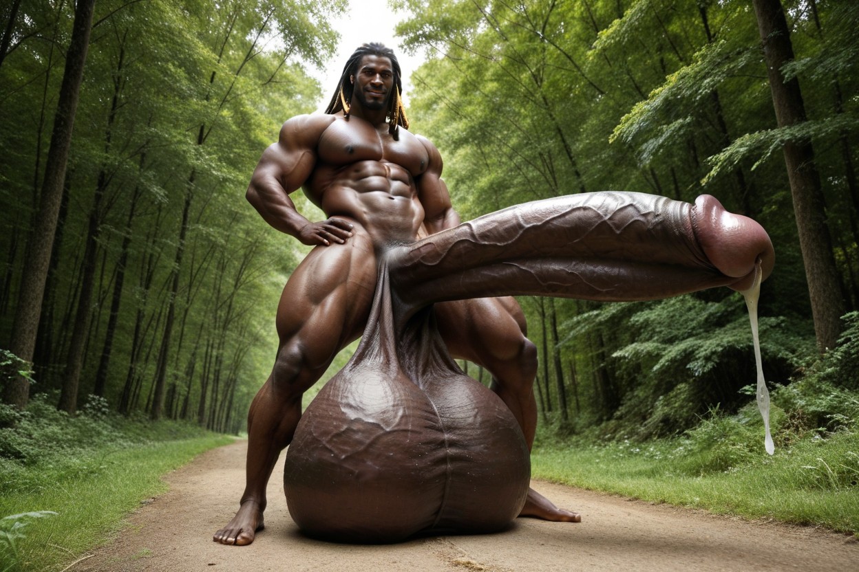 Massive Testicles, Gigantic Testicles, Gigantic Cock Porno IA Gay