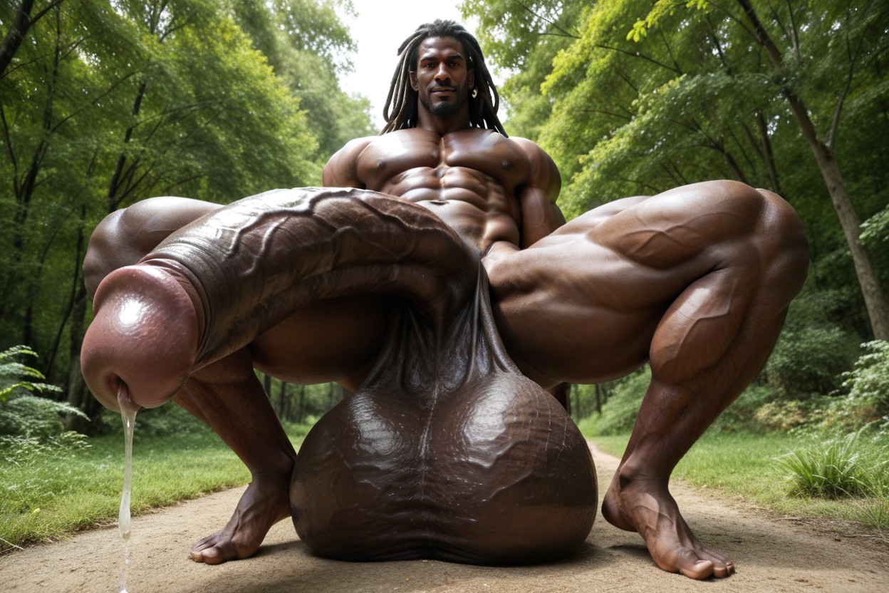 Enormous Cock, Enormous Cock, Massive Testicles Porno IA Gay