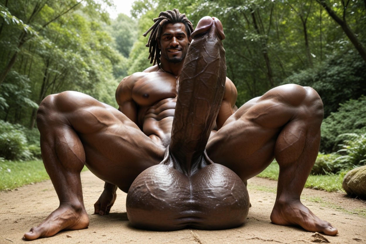 Dreadlocks, Cock Bigger Than Body, Gigantic Cock Porno IA Gay