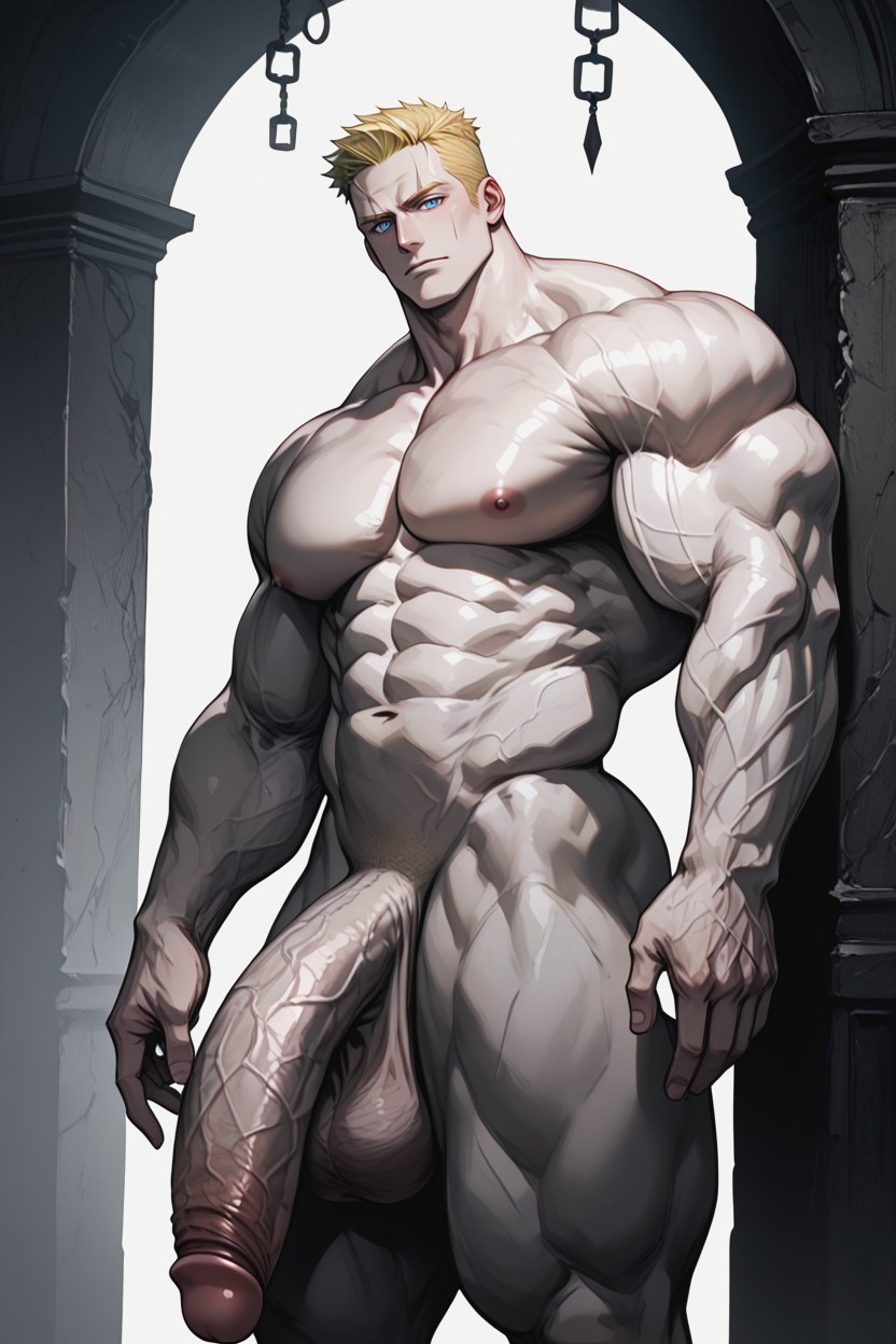 Pale Skin, Boyish Appearance, Very Short Hair AI Gay Porn