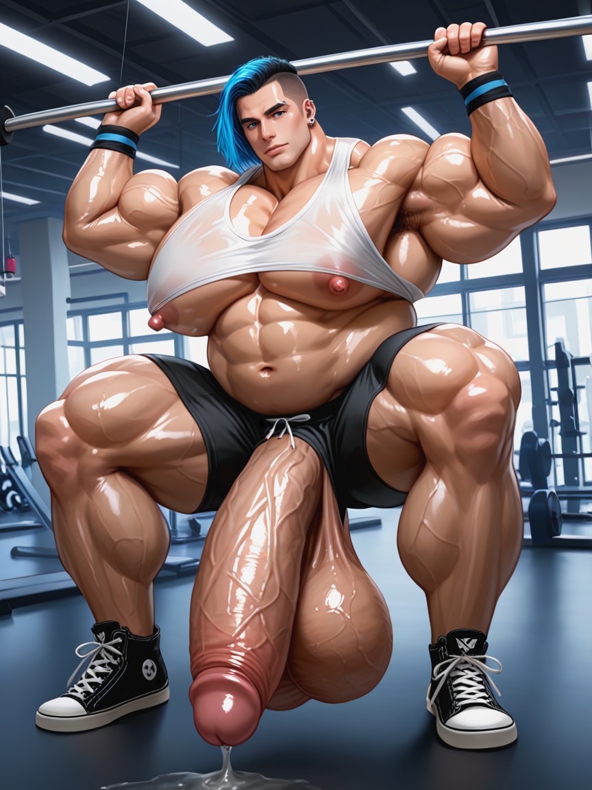 Pila Comprida, Realistic Render, Flaccid Pornografia gay com IA