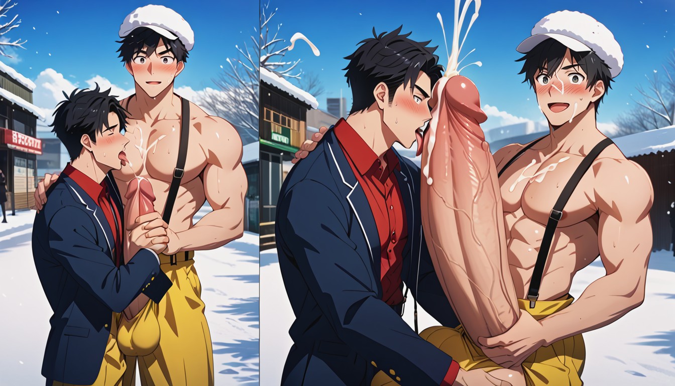 Correct Anatomy, Hugging Cock, K AI Gay Porn