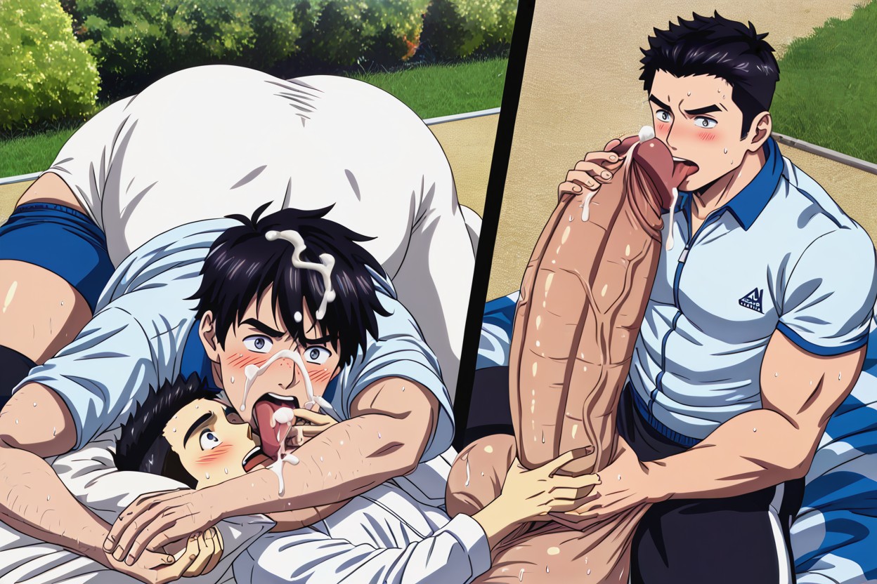 Licking Cock, Extremely Revealing Clothing, Detailed AI同性恋黄片